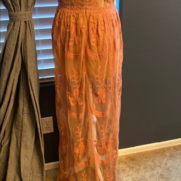 Honey Punch maxi romper blush dusty pink - Picture 6 of 10